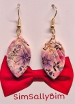 Purple fimo leafs 