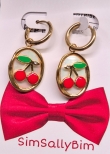 The sweetest cherry earrings 