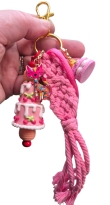 Roze tassenhanger 