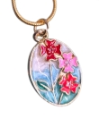 3 vintage flowers necklace 