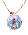 Vintage bird necklace 