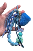 Blue with peacock