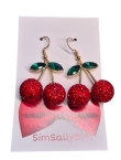 Big red shiny cherries 