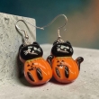 Black pumpkin cat